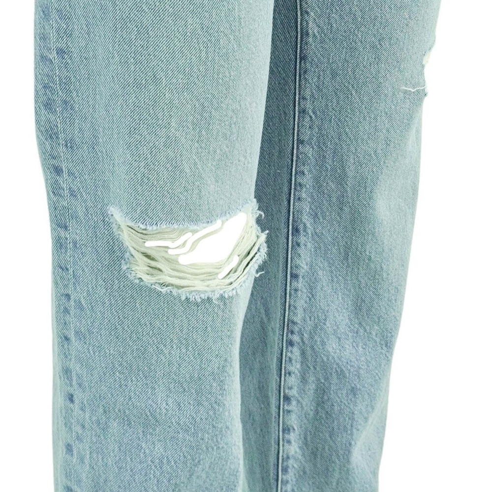 NSF High Rise Straight Leg Distressed Jeans - Size 29 - NWT $395 - Picture 4 of 5